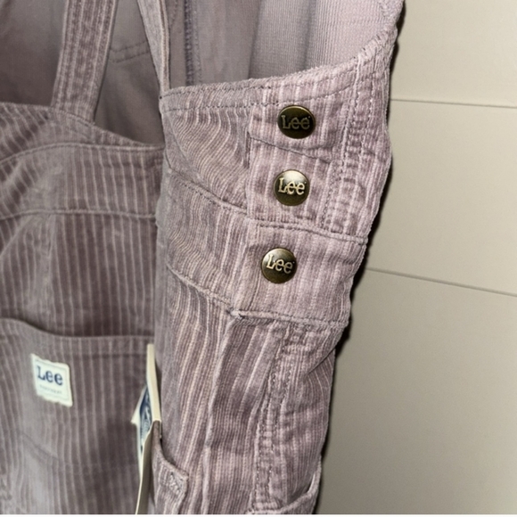 NWT Lee Factory Flare Cord Overalls  Color Purple Storm - Picture 8 of 8